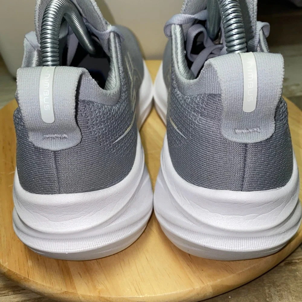 ASICS Gel Nimbus 26 Shoes Womens 8.5 US Gray PureGEL Running Walking 1012B601 - Picture 10 of 15